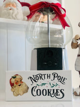 Load image into Gallery viewer, Vintage North Pole Cookie Sign
