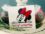 Minnie Mouse Christmas Tiered Stand Sign