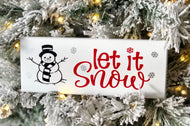 'Let It Snow' Christmas Tree Sign